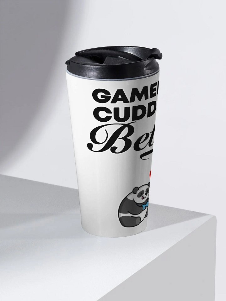 Gamers Cuddle Better Travel Mug product image (2)