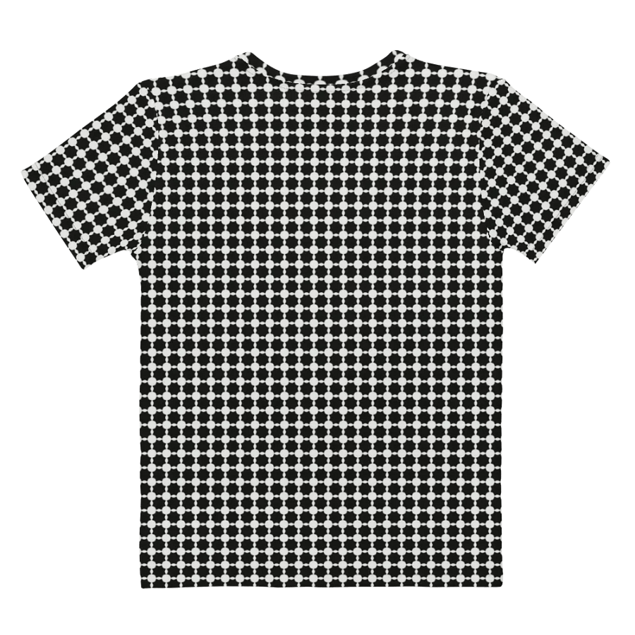 Abstract Black and White Chain Ladies T Shirt product image (4)