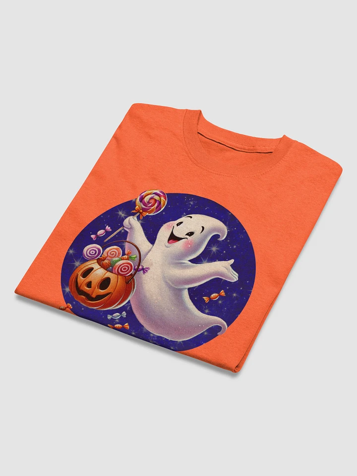 Spooky Ghost Candy Halloween Basic T-Shirt by Gildan product image (13)