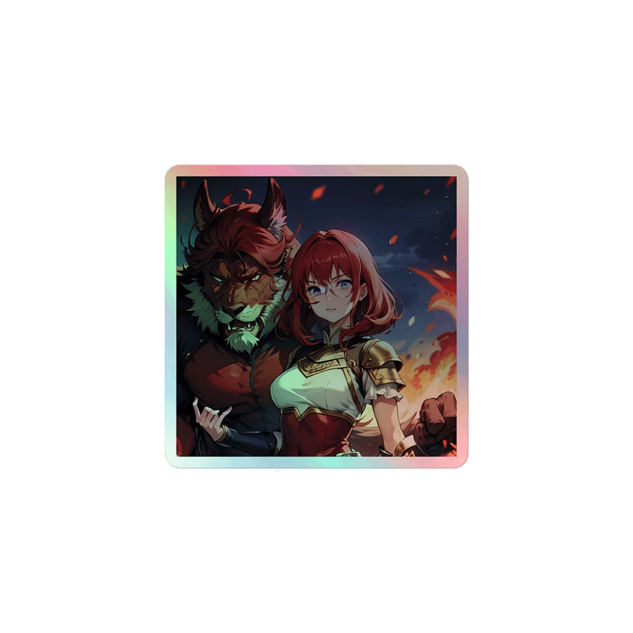 Red K Warrior HOLOGRAPHIC" STICKERS product image (1)