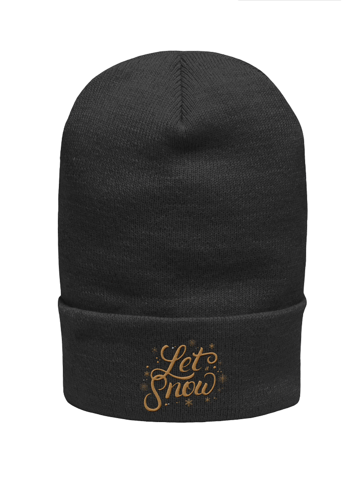 Snowflake Script Yupoong Beanie product image (3)