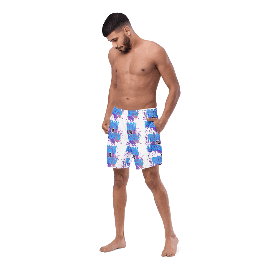 Born to Prosper All-Over Swim Trunks product image (6)