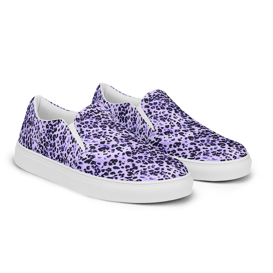 Purple Leopard Skin Canvas Shoes product image (2)