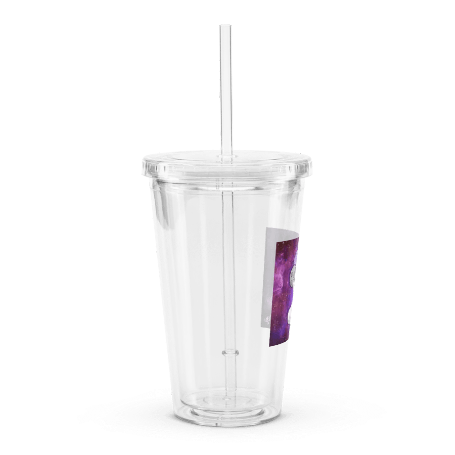 BL Astronaut Galaxy Solar System Double Wall Clear Plastic Tumbler (16 oz) product image (3)