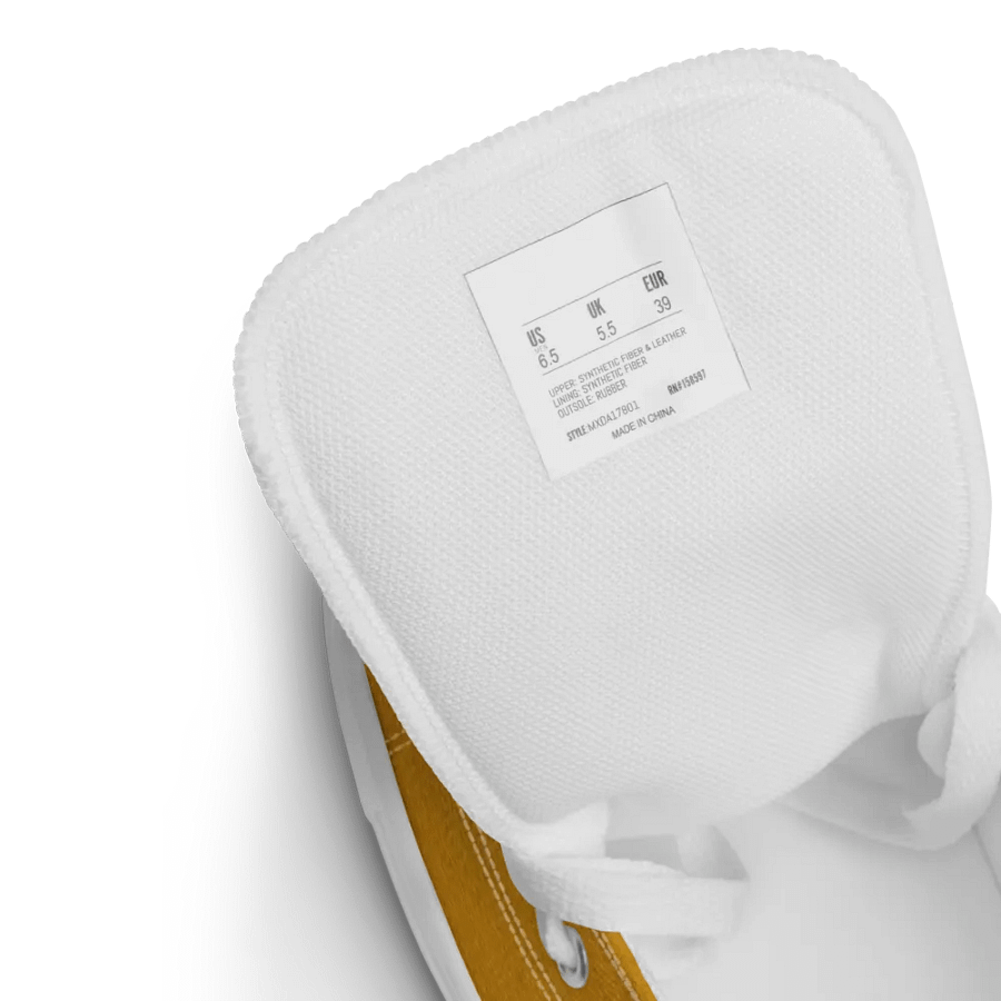 Men's Golden high top canvas Flandan art sneakers product image (4)