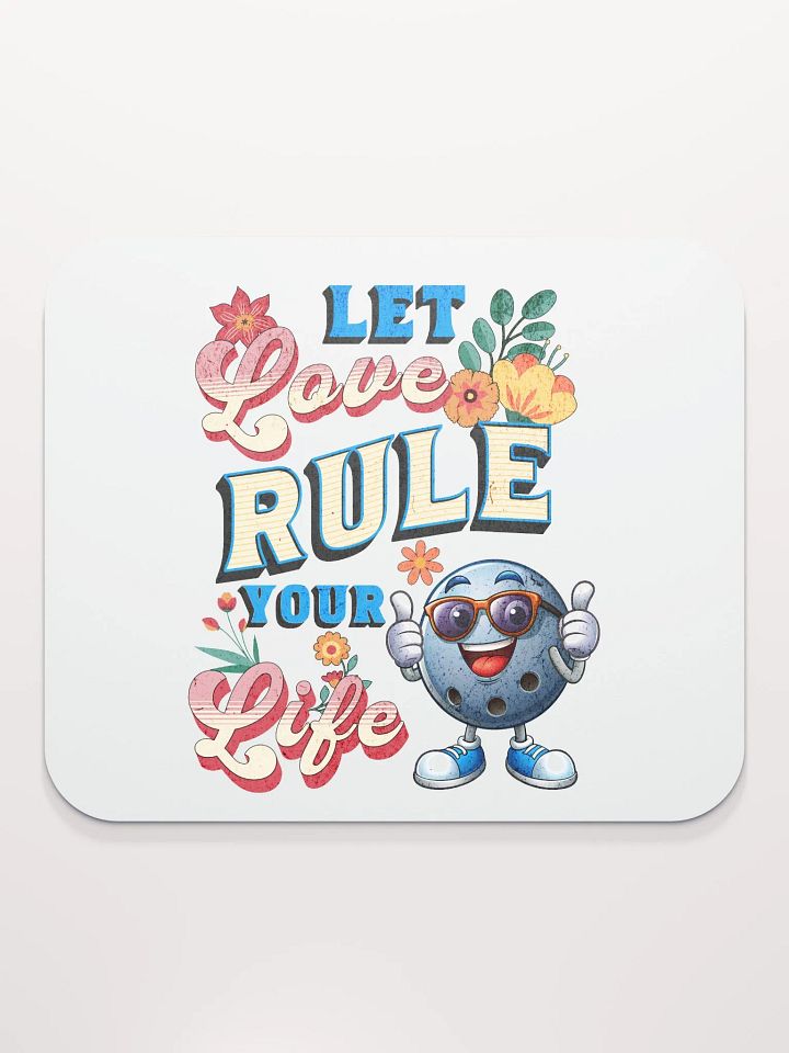 Let Love Rule Your Life Bowling Mouse Pad product image (2)