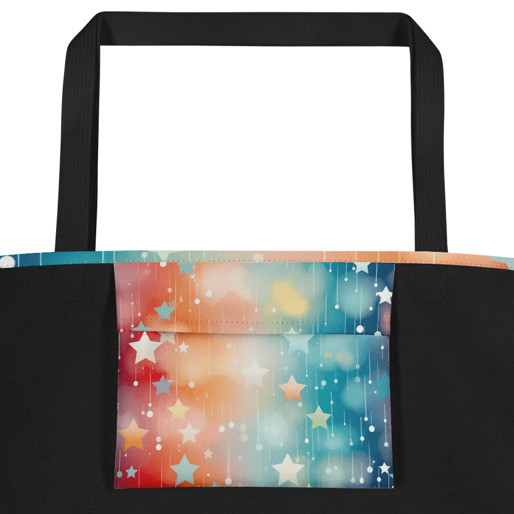 Starry Rainbow Dreams Polyester Tote Bag product image (4)
