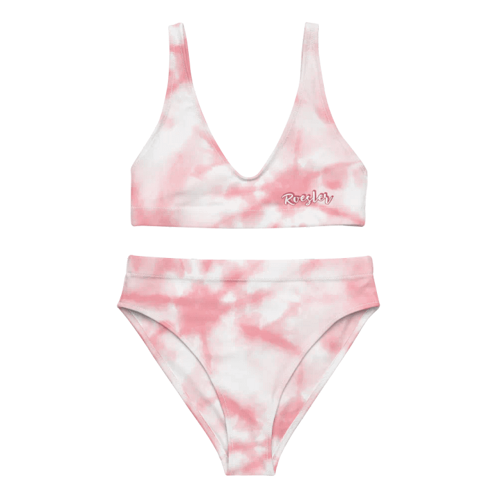 Pink Starburst Tie-Dye High Waisted Bikini Set product image (2)