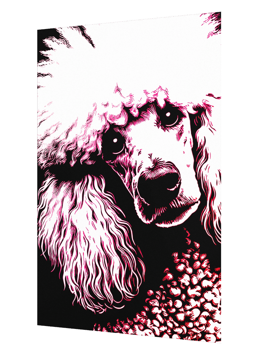 Pop Art Poodle Print / Frame Not Included product image (2)