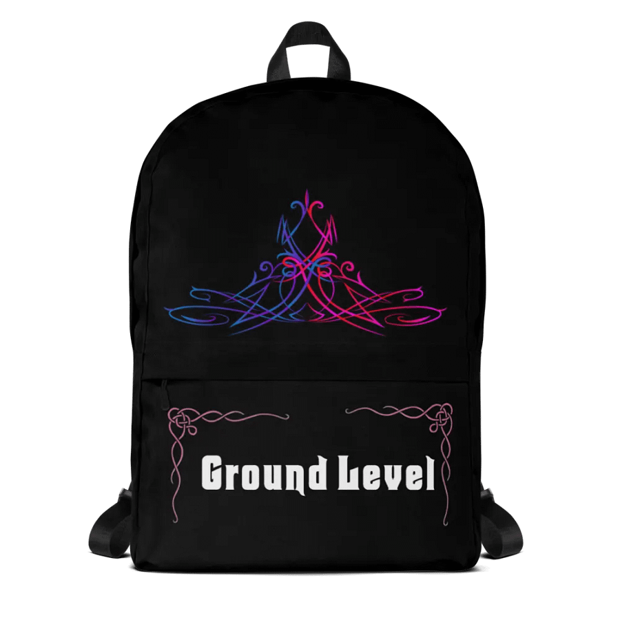 Blk & Pnk Back Pack with Pocket product image (2)