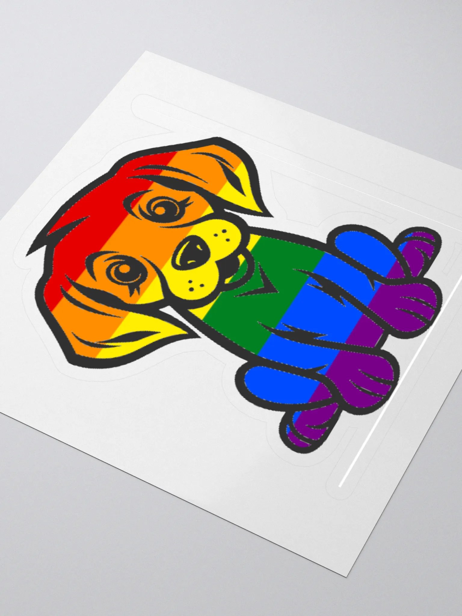 Rainbow Pride Puppy Sticker product image (3)