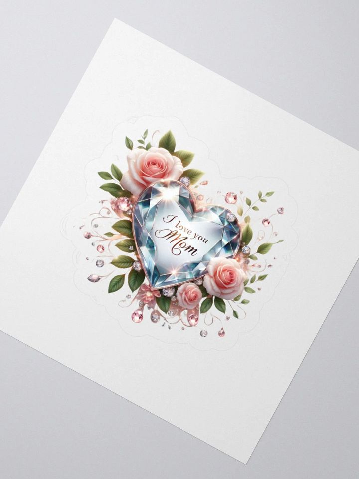 Mom's Love Diamond Kiss Cut Stickers product image (2)