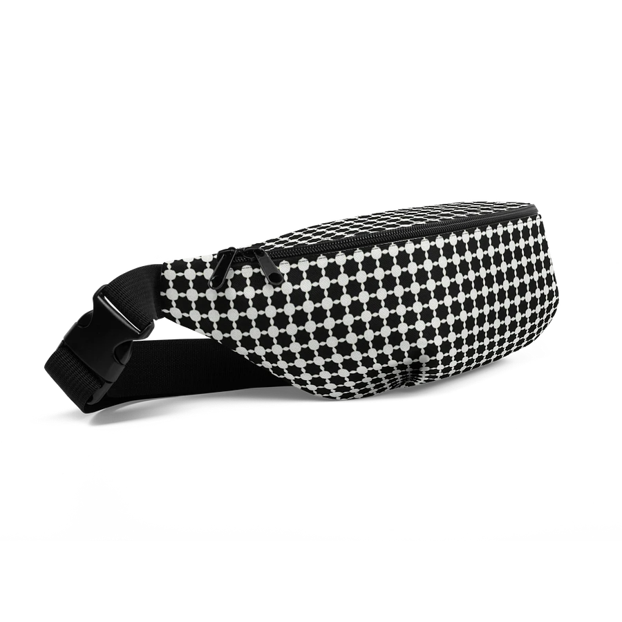 Abstract Black and White Chain Fanny Pack product image (6)