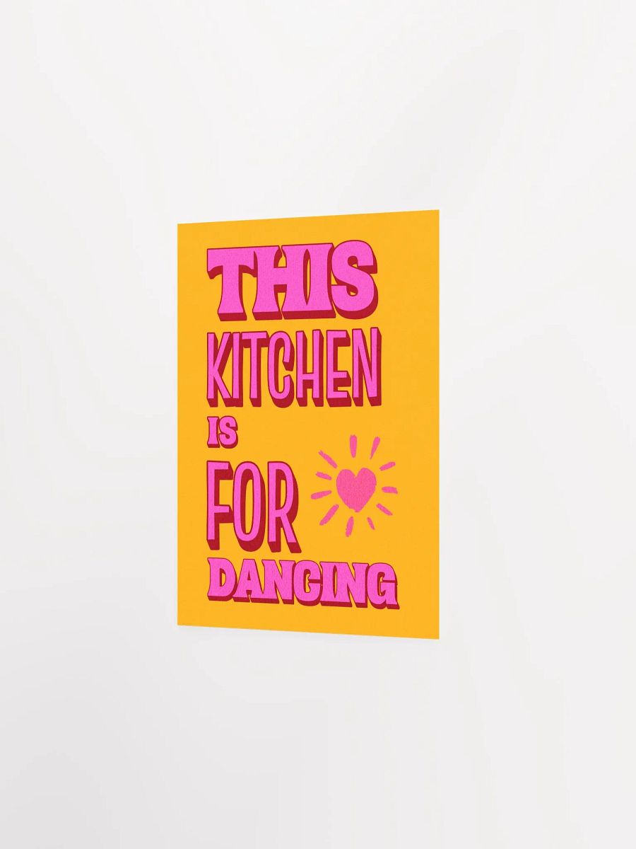 THIS KITCHEN IS FOR DANCING Retro Typography Art Print product image (11)