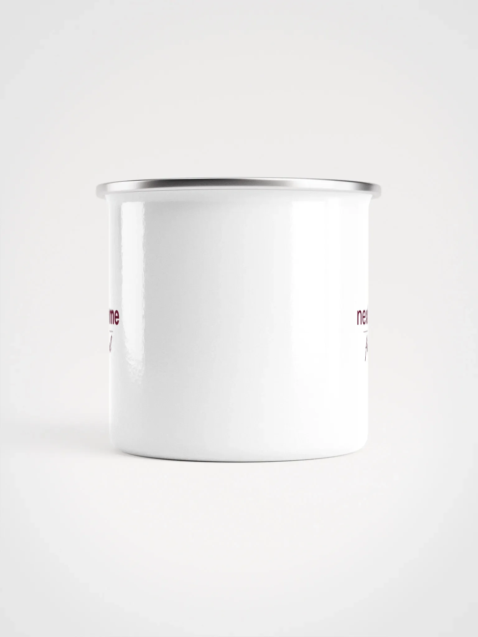 Wanderlust Enigma Enamel Mug with Maroon Logotype product image (2)