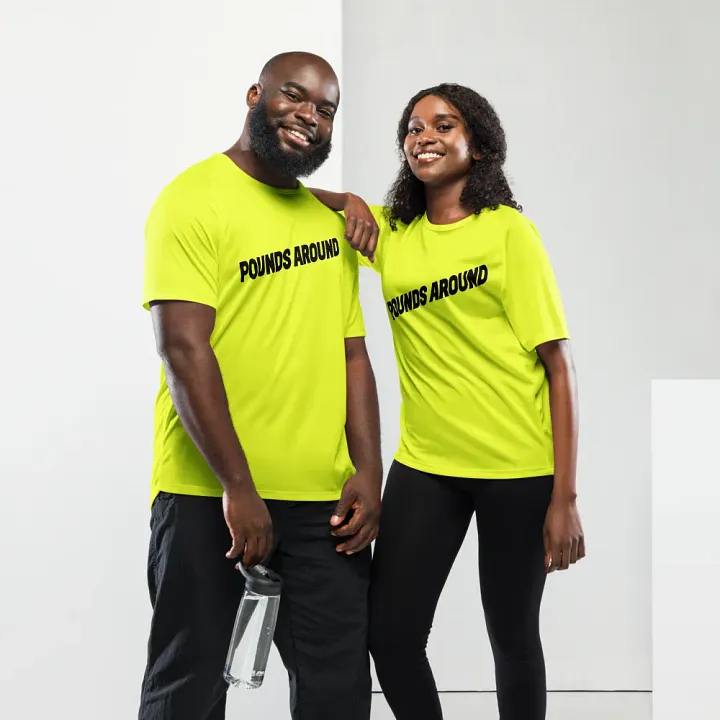 POUNDS AROUND YELLOW AND BLACK SPORTS SHIRT product image (2)