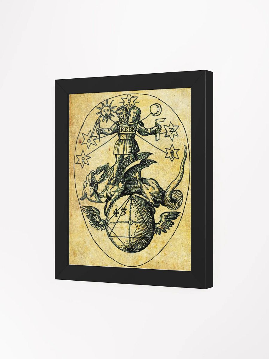 Hermes Trismegistus REBIS, Alchemy Art Print, Occult Wall Art, Ancient Poster, Magick Illustration, Sacred Geometry Decor, Esoteric Home Decor, Scroll Print product image (81)