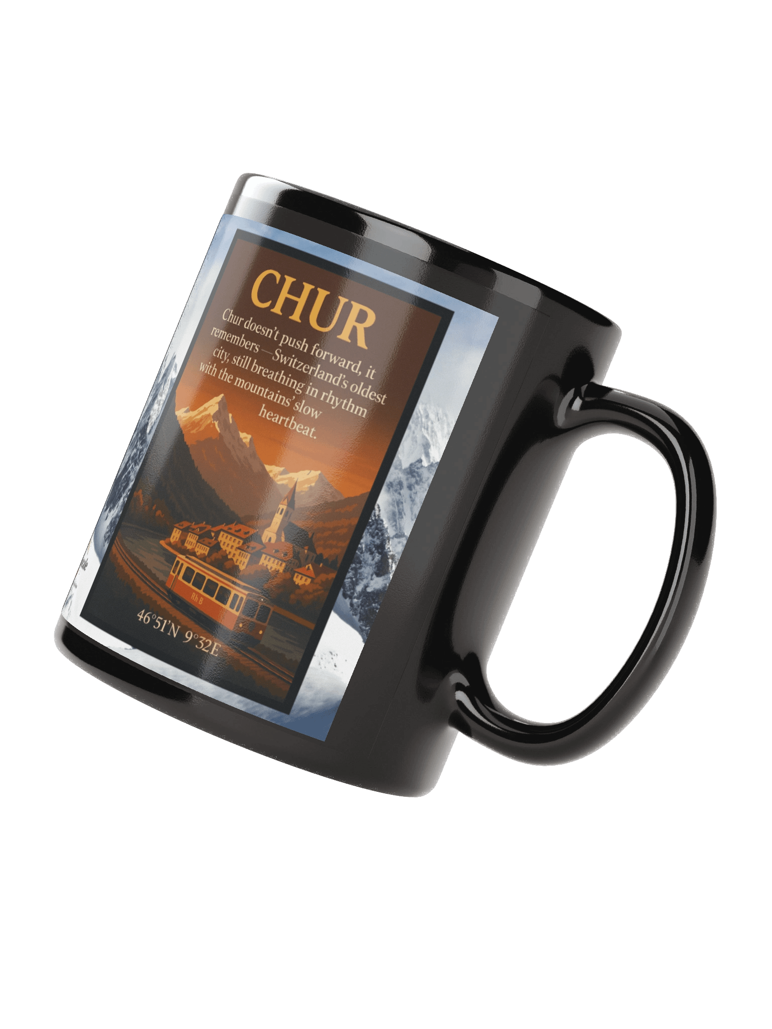 🇨🇭 Chur Mug — Where Time Walks with You product image (2)