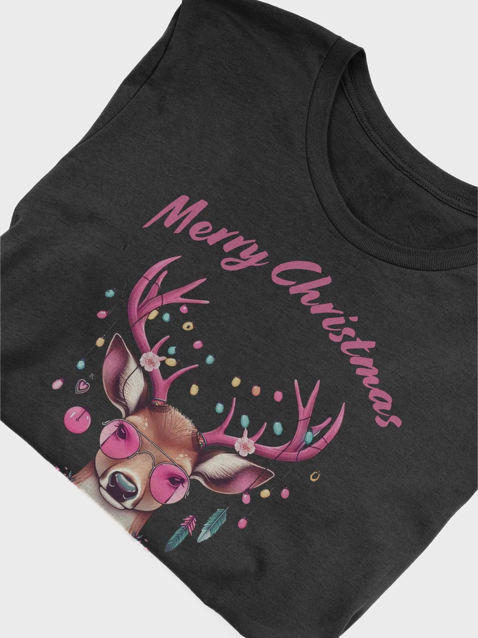 Festive Deer Merry Christmas T-Shirt product image (2)