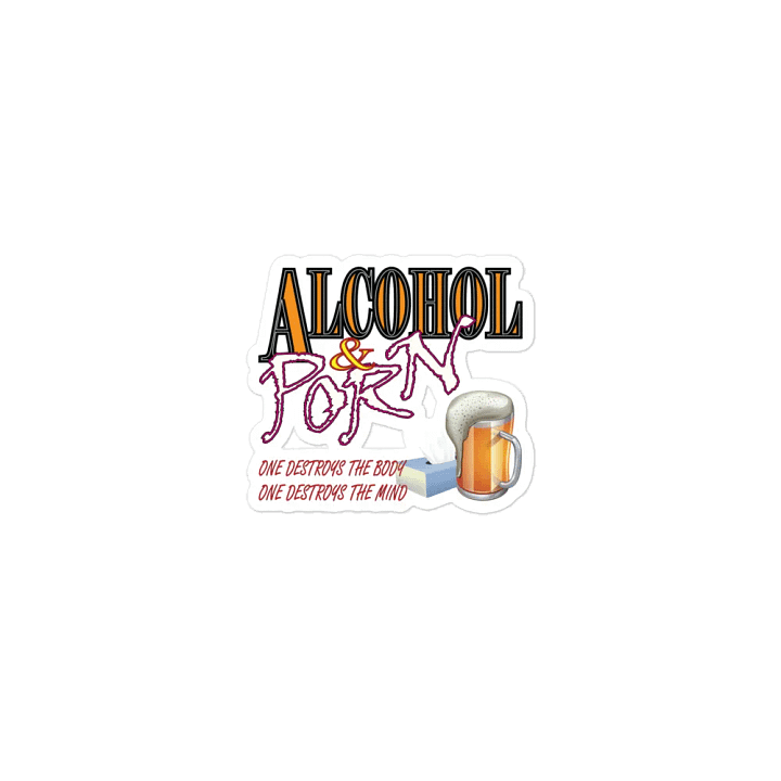 Alcohol & Porn - Die-Cut Magnets product image (1)
