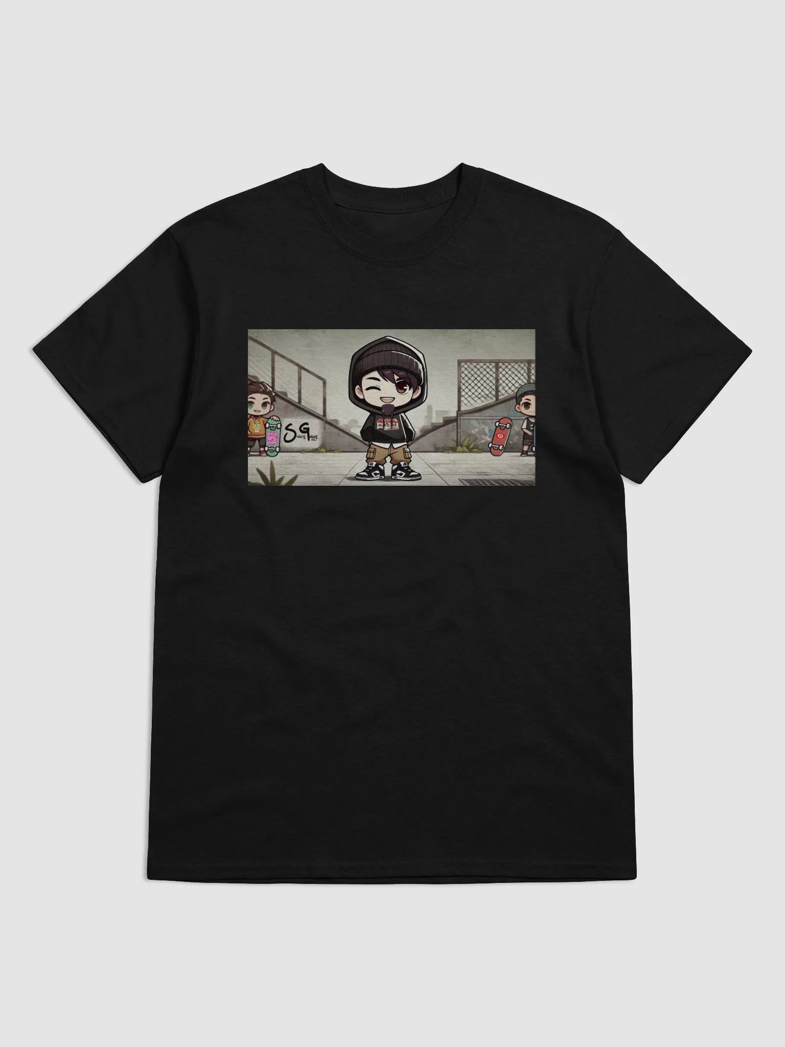 chibi sucat skate shirt product image (1)