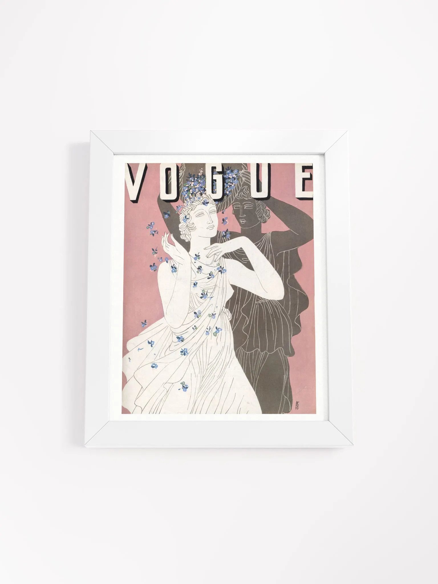 Vintage Vogue Cover February, 1922 by Eduardo Garcia Benito product image (3)