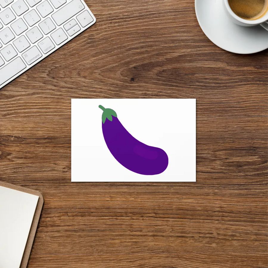 I Love Eggplant Greeting Card product image (8)