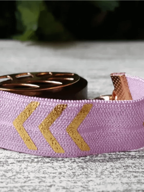 Purple Arrow Elastic Bracelet | Handmade Accessory for Bellabeat Leaf Urban & Ivy product image (1)