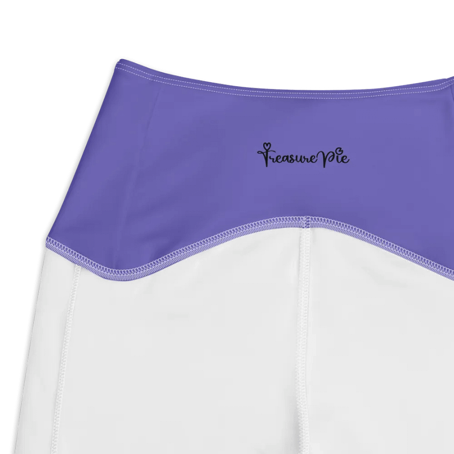 Plain Purple Light Summer Women's High Waisted Premium Crossover Leggings with Pockets by Treasure Pie product image (5)