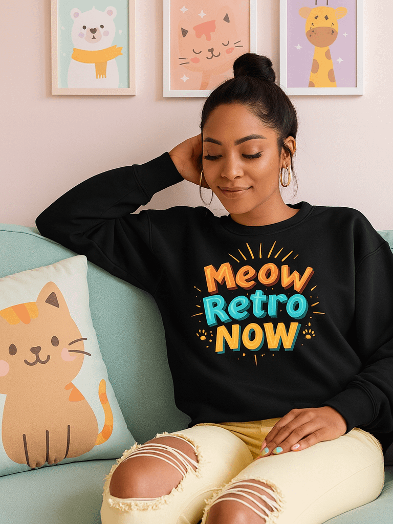 MEOW RETRO NOW Sweater product image (1)