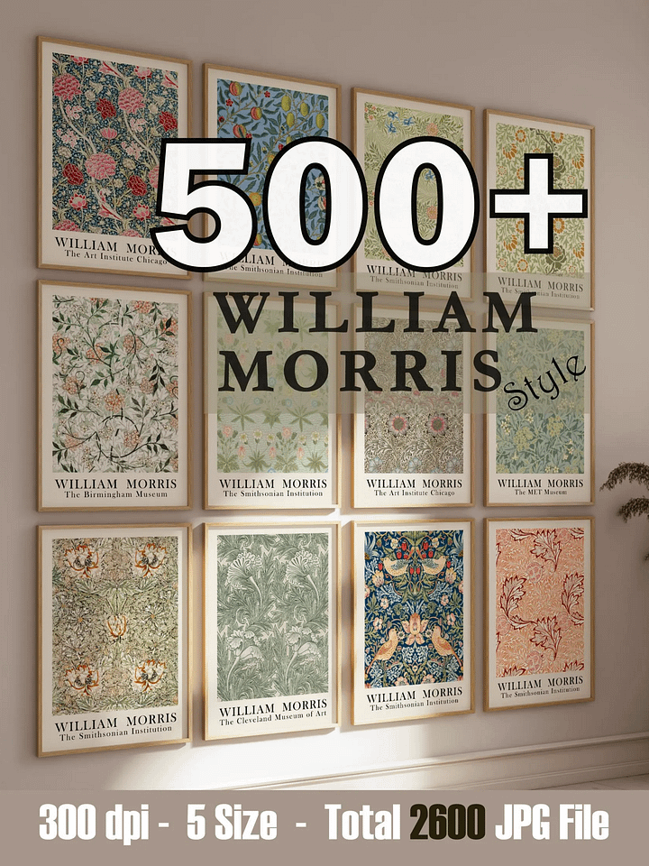 500 Printable William Morris Wall Art Prints product image (1)