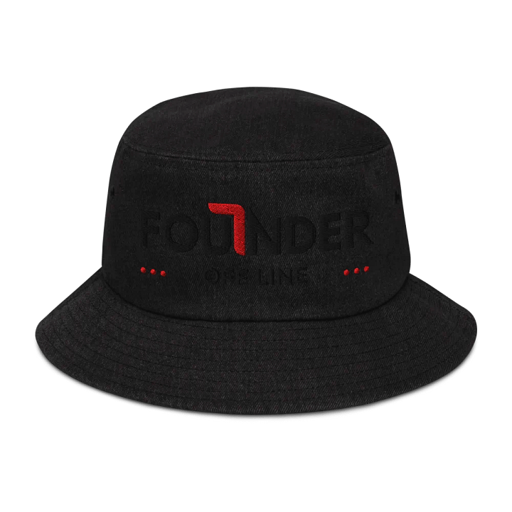 Retro Founder Off Line Logo Denim Bucket Hat product image (1)