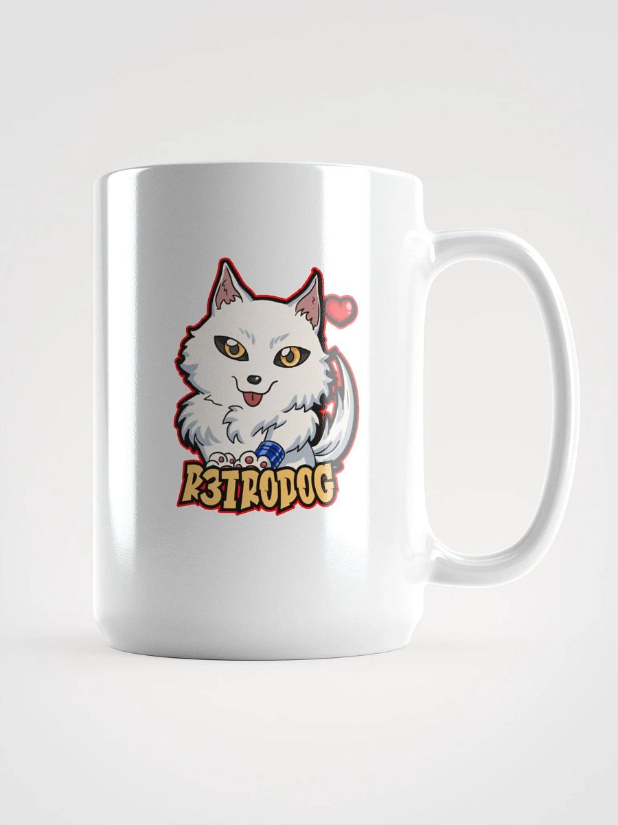 R3TRODOG Playful Pup Glossy Mug product image (1)