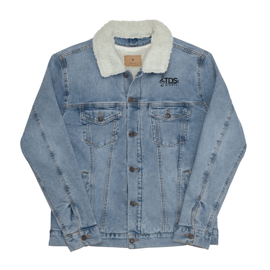 TDS Music Threadfast Sherpa Denim Jacket in Black and Blue (XS-3XL) product image (5)