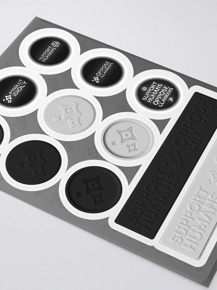 Absolut Idiocy Kiss Cut Sticker Sheet w/BG Set #1 (On White) product image (2)