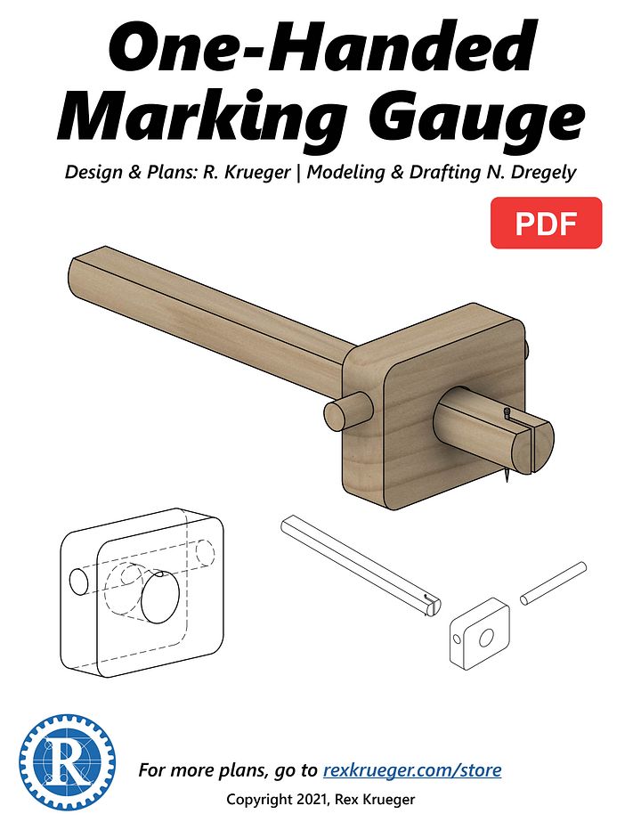 Plans: One-Handed Marking Gauge product image (1)