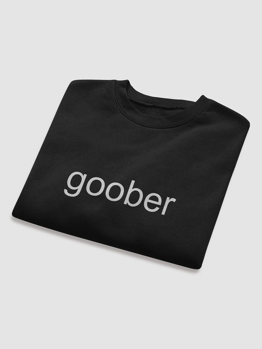 Goober (White Text) Embroidered Crop Top Sweater product image (5)