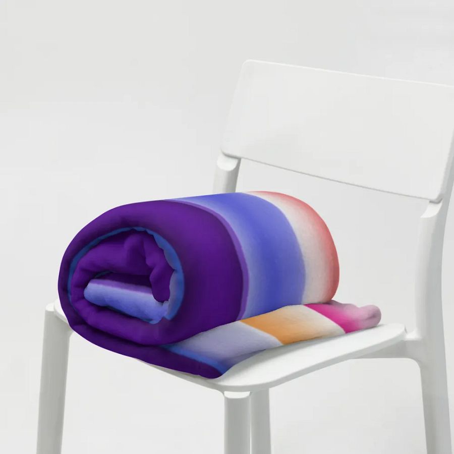 Cotton Candy Stripes Throw Blanket product image (19)
