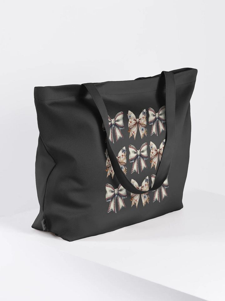Spring Bows Baseball Butterfly Blooms Tote Bag product image (1)