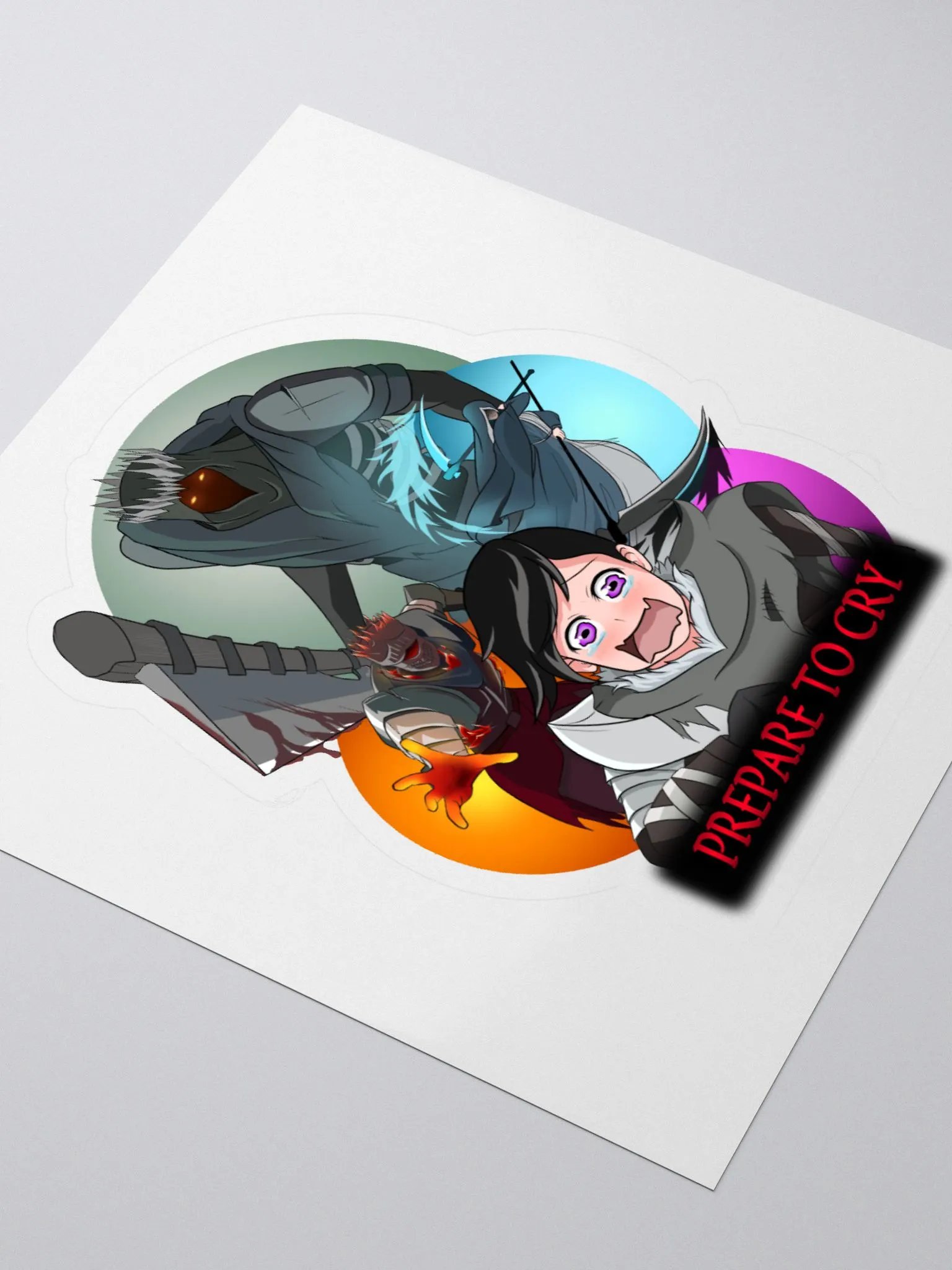 PREPARE TO C R Y! Sticker! product image (3)