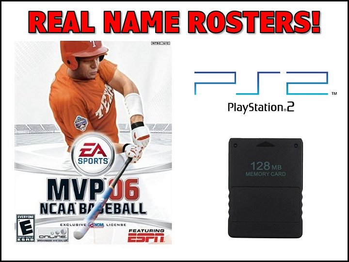 MVP 06 NCAA Baseball Rosters – Playstation 2 product image (1)