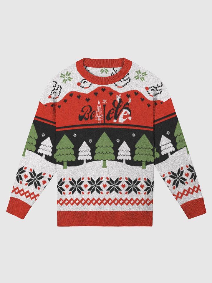 Festive Believe Knit Crewneck product image (1)