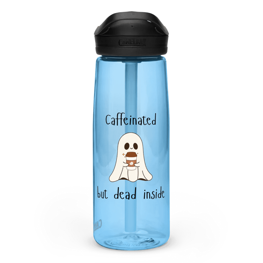 Caffeinated But Dead Inside Water Bottle product image (60)