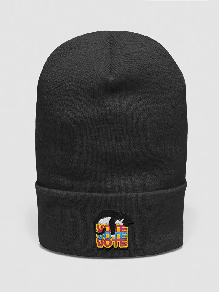 Vote Cat Slumbering Cuffed Beanie product image (1)
