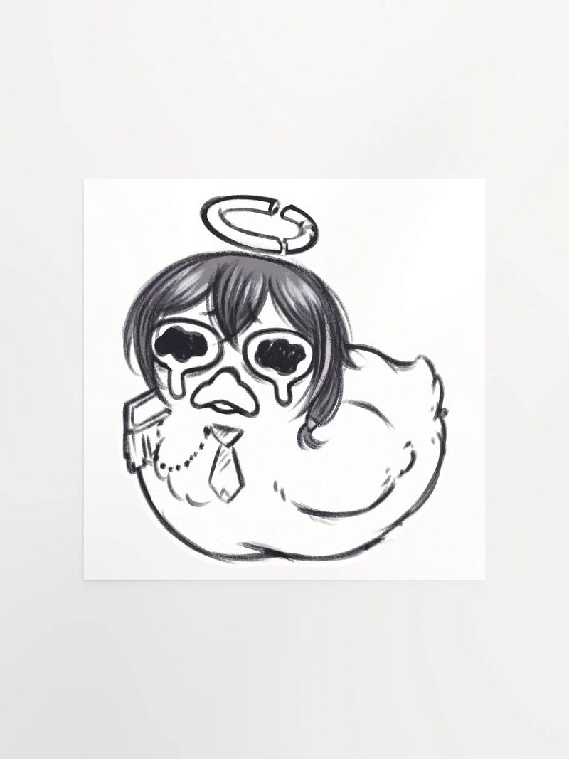 Premium Wall Poster "Cry Duck" - Azeru Official by Niamhalp