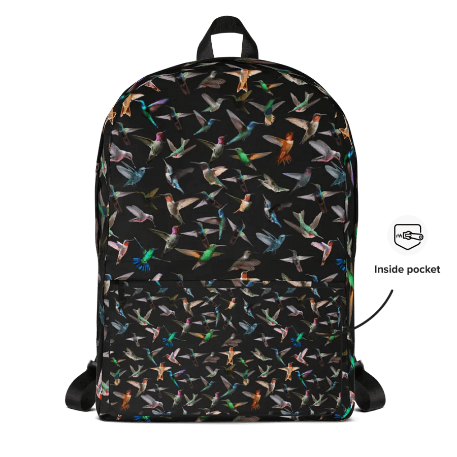Vibrant Hummingbird Flight Backpack for birders moms dads friends product image (10)