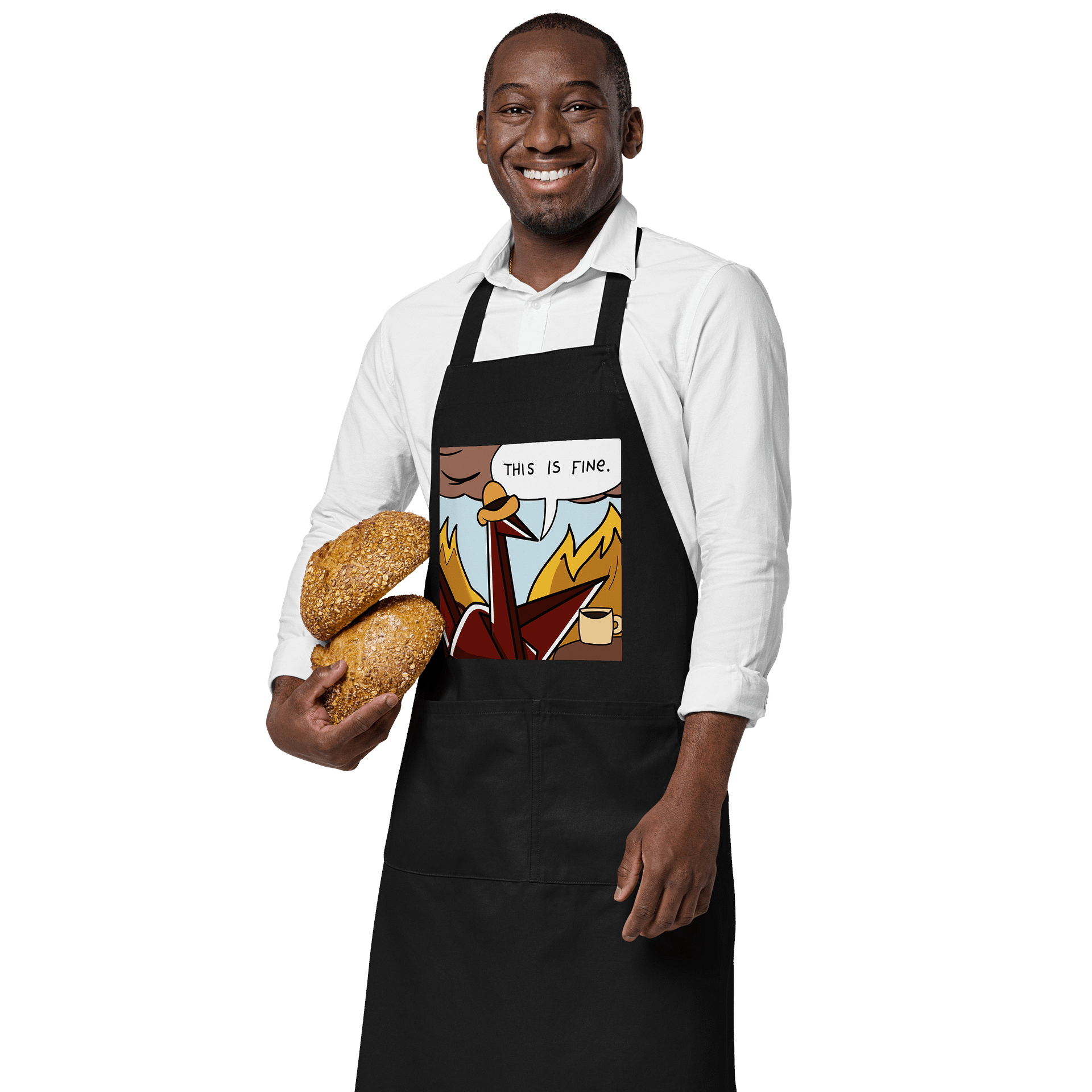 THIS IS FINE!! Cooking Apron product image (3)