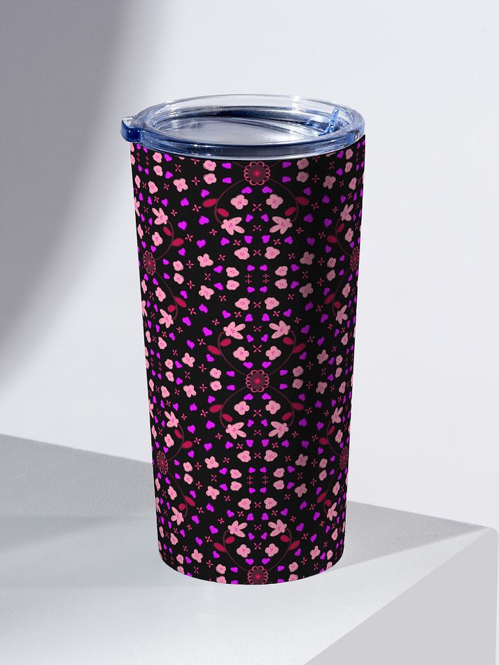 Hearts and Flowers Dark Tumbler product image (2)