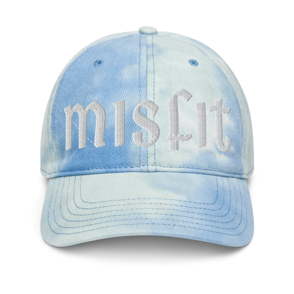 Pixelated Groove Tie-Dye Dad Hat product image (49)