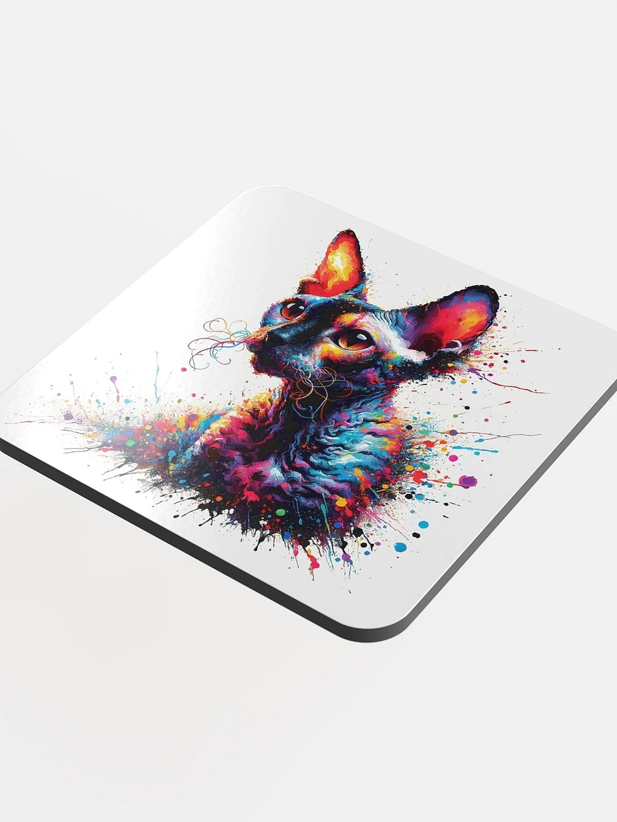 Glossed Cork Coaster: Cornish Rex product image (4)